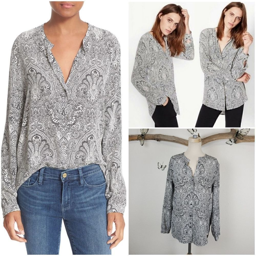 Equipment Faye silk blouse paisley print